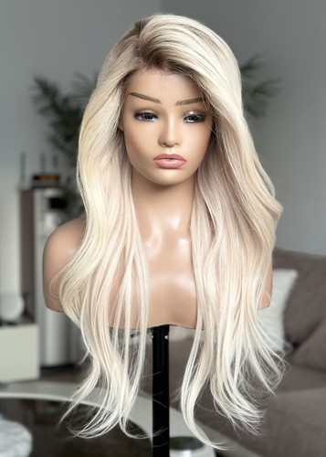 Blond echthaar perücke - echthaar, |