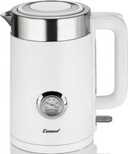 Wasserkocher Linnuo, 1,7 L, 2,2 kW, kabellos, drehbar, Thermometer, LED-Schalter