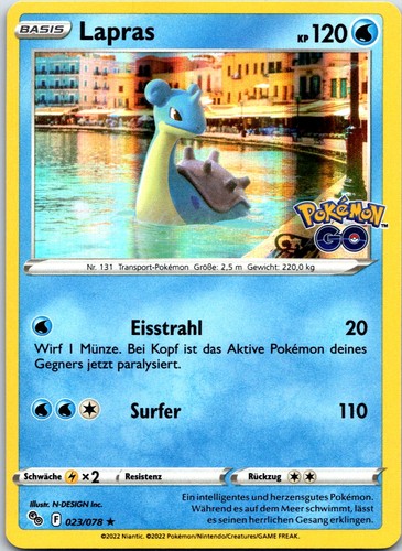 Lapras holo rare - lapras, go