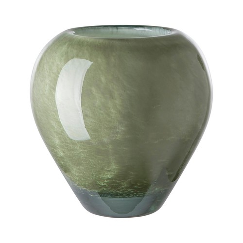 Fink grüne glasvase - grüne, 14x14