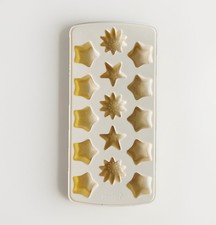 Sterne Schoko Pralinenform Silikon Beige Zenker Backform Schokoladenform Backen