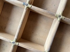 Antiker Setzkasten 2 Druckerei Schublade Holz Messingbeschläge