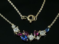 333 Gold Collier mit Zirkonia