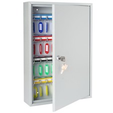 HMF Schlüsselschrank 64 Haken, Schlüsselkasten Schlüsseltresor Schlüsselbox