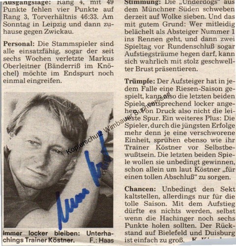 Original autogramm - original,