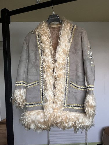 Afghan mantel bestickt - afghan,