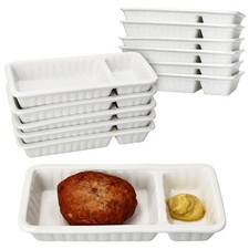 12x Frikandelschale Porzellan