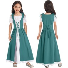 Mädchen Mittelalter Kleid Prinzessin Renaissance Kleid Karneval Fasching Kostüm