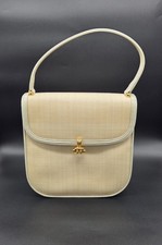 Comtesse Rosshaar Vintage Handtasche Von Comtesse Creme Retro Damentasche Luxus