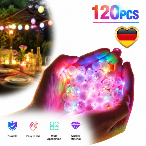 120 led ballonlichter farbig - 120,