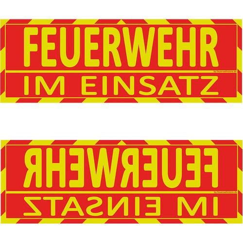 Feuerwehr einsatz sonnenblende - einsatz,