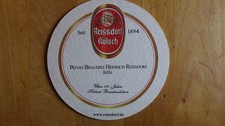 Bierdeckel Reissdorf Kölsch