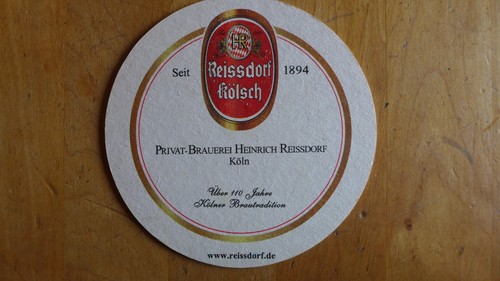 Bierdeckel reissdorf kölsch - bierdeckel,