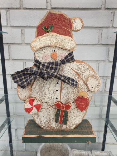 Deko schneemann aus holz - deko,