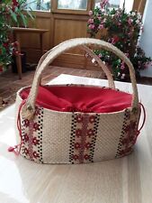 Handarbeitskorb Henkelkörchen Vintage