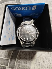 Lorus Herren-Armbanduhr Analog Quarz Edelstahl RX399AX9 100M Water Resistant NEU