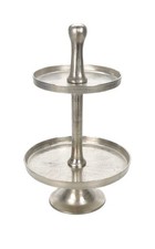 Etagere groß Metall silber