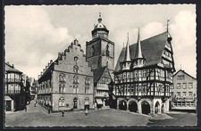 Ansichtskarte Alsfeld /Hessen, Marktplatz mit Rathaus 