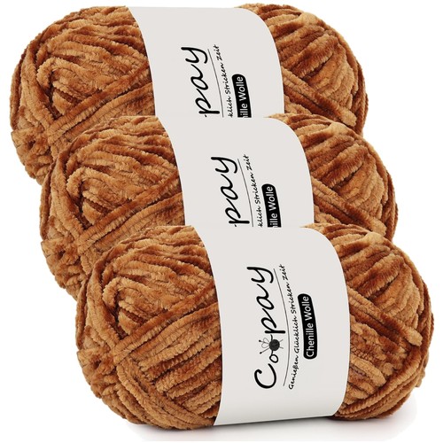 Dicke chenille wolle khaki - wolle,