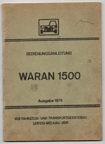 Manual waran 1500 - waran,
