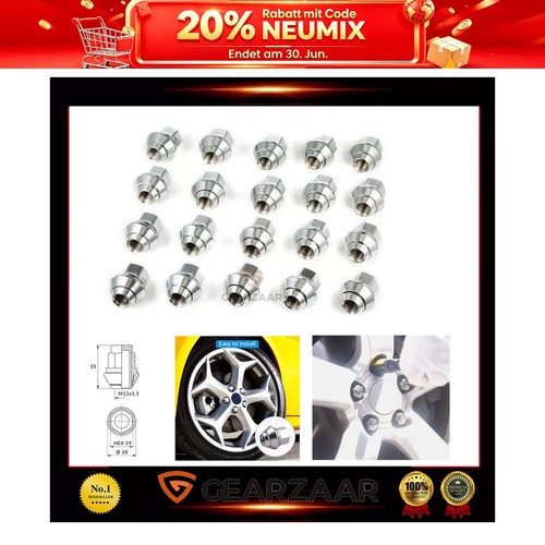 20x radmuttern kegelbund - 20x,