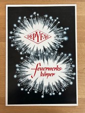 Alter DEPYFAG Feuerwerk Katalog ca 1965 Pyro Silvester Rarität Faltblatt