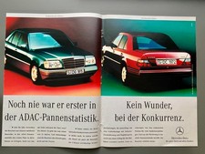 Mercedes W124 ADAC Pannenstatistik Oldtimer 1994 Vintage Ad Werbung Reklame