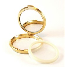 Puderdose mit Innenspiegel -