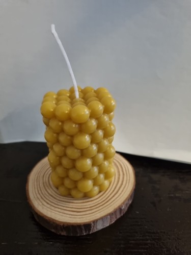 Bienenwachskerze bubble - 4x, bienenwachskerze-