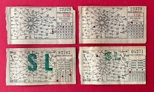 4 x Fahrkarte Fahrschein