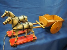 Pferdegespann aus Holz