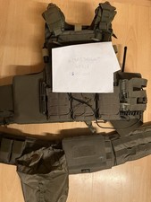 Lindnerhof Taktik Plattenträger-Set MX042 - Steingrau, Größe M