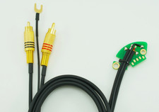 Technics SL 1200 1210 MK2 MK3 M3D MK3D MK5 MK6 Cinch Phono Kabel mit Masse | 1V