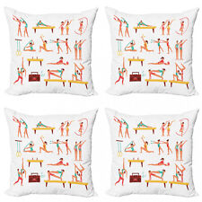 Gymnastik 4 Teiliges Kissenbezugs Set Seitpferd Ribbon