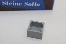 Lego (c) 1x Kiste - Container - 2x2x1 - 2821 - hellgrau - Figurenzubehör