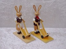 2 x Design Holz Figur
