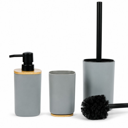 Badezimmer set teilig grau - badezimmer,