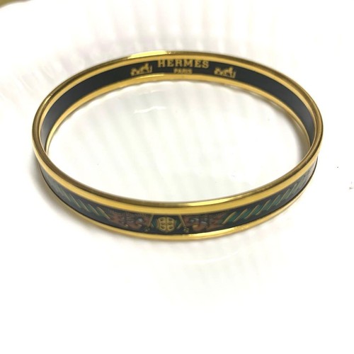 Hermes emaille armreif - armreif, gold