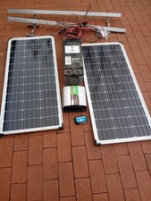 Solar Inselanlage - Komplett Solarset 200 W mit Batterie und Montagematerial