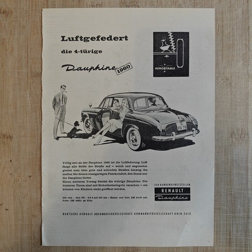 Renault dauphine auto 1959 - dauphine,