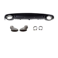 Heckdiffusor Schwarz glanz Duplex Sport + Blenden für Audi A6 4G C7 ab 2014-2018