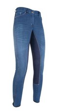 Reithose summer denim mit - reithose, denim-