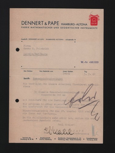 Hamburg altona brief 1942 - hamburg-altona,,