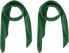 2 Stück Satin Hals Quadrat