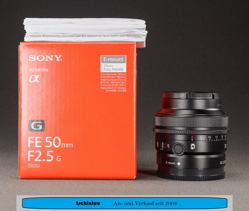 Sony 50mm g e mount - fe, f2,5