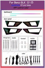 Mercedes GLK X204 LED Ambientebeleuchtung mit APP Steuerung