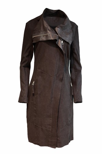 Damen echtleder mantel - damen,
