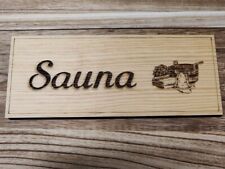Sauna Schild Holschild Saunamotiv Schwitzstube Schwitzbude Sitzsauna