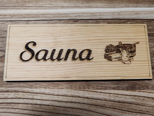 Sauna schild holschild - schild,