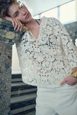 Häkeloptik top bluse - h&m,